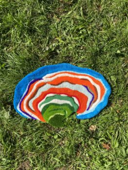 Turkey Tail Mushroom Rug